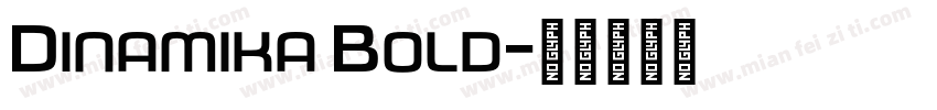Dinamika Bold字体转换